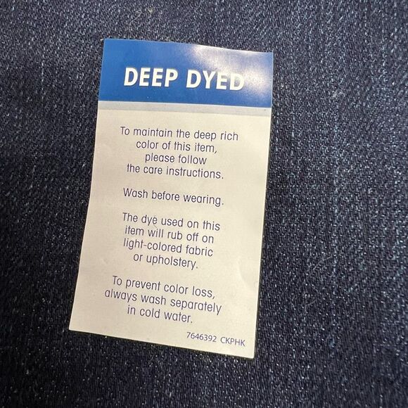 LEE Women’s MidRise Regular Fit Straight Dark Wash Jeans Blue 16 M NEW Inseam 29 - Picture 3 of 11